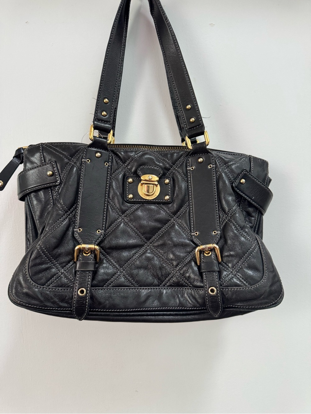 Marc Jacobs Black Quilted Leather Bag